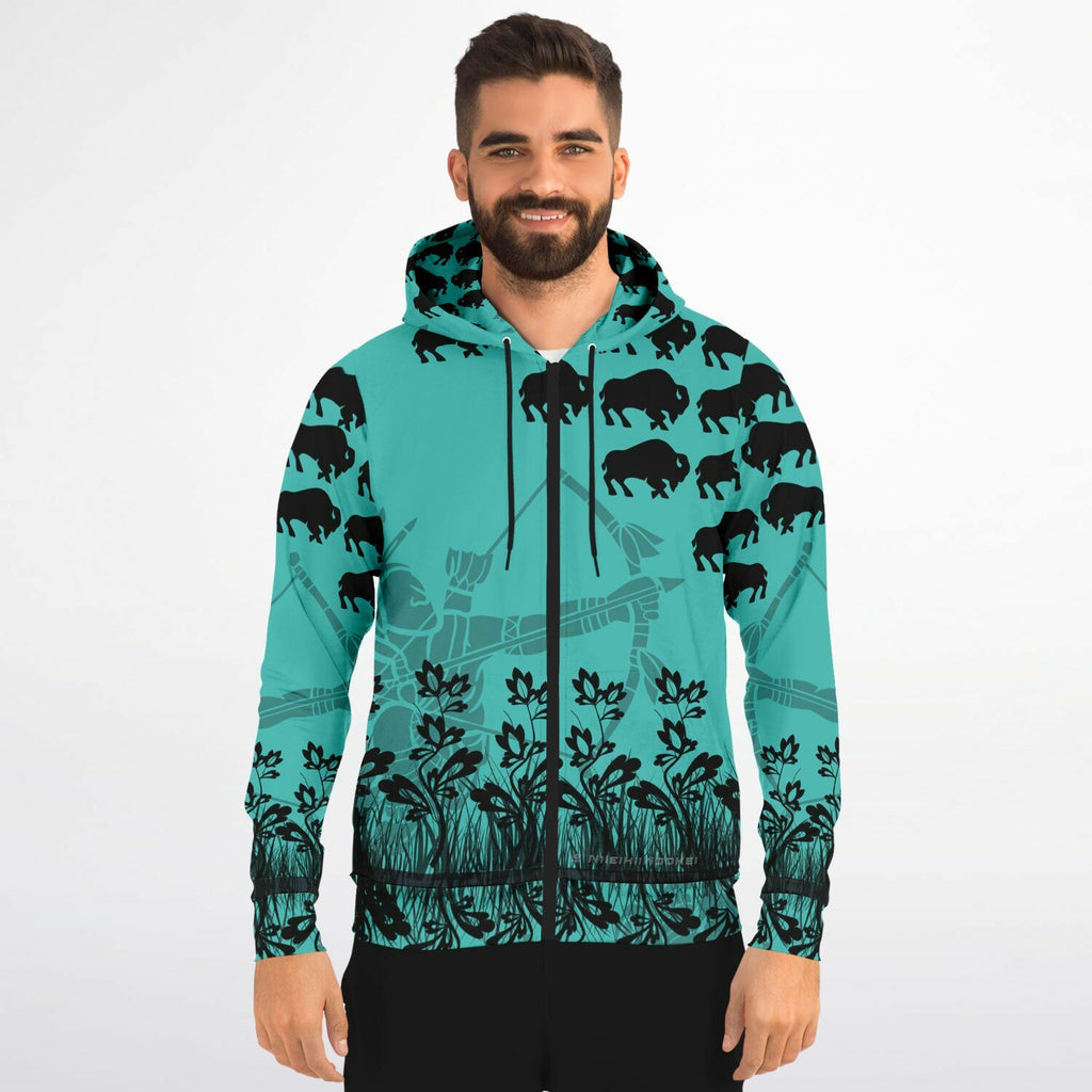 $NiieihiiNookei Fashion Zip-Up Hoodie - AOP