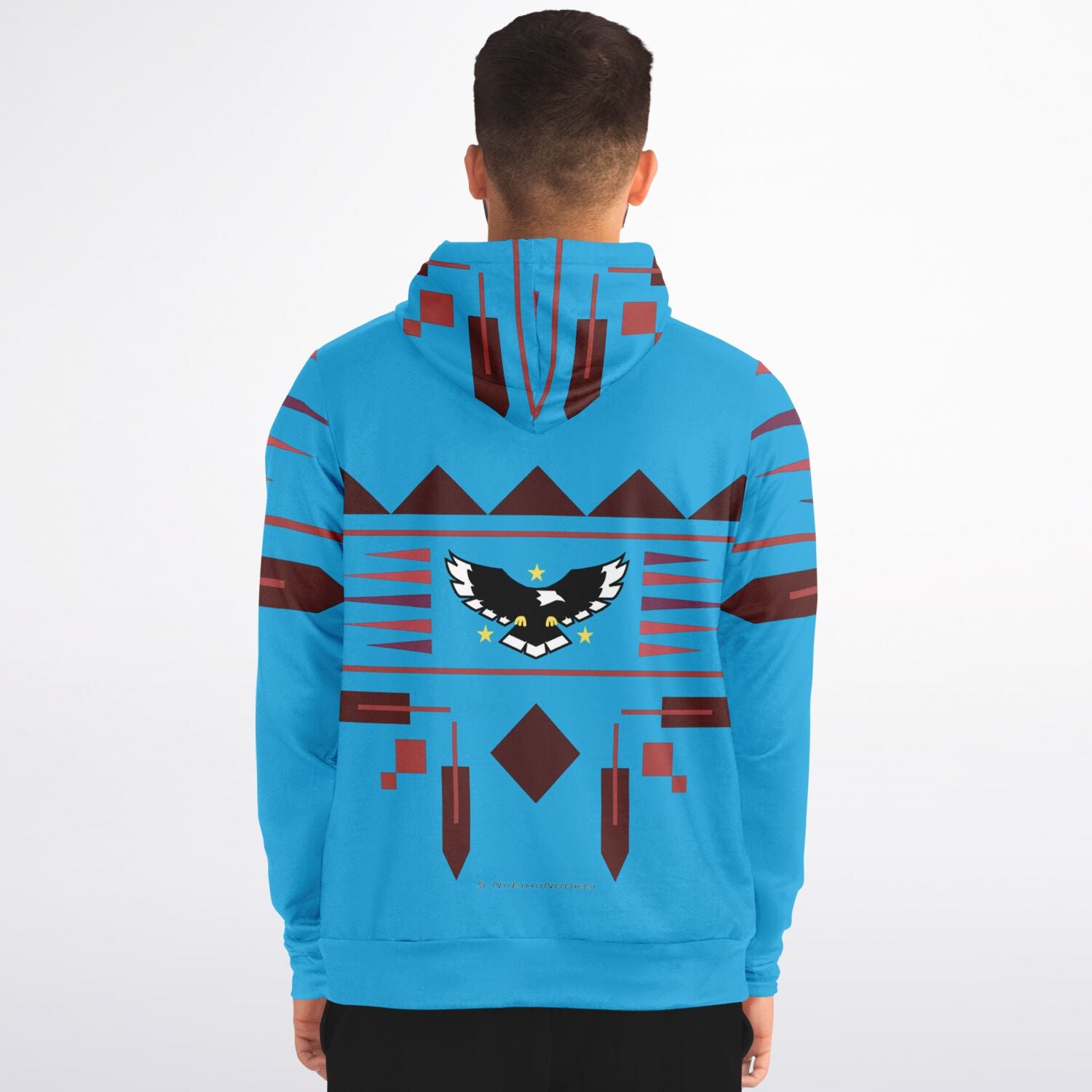 $NiieihiiNookei Athletic Zip-Up Hoodie - AOP