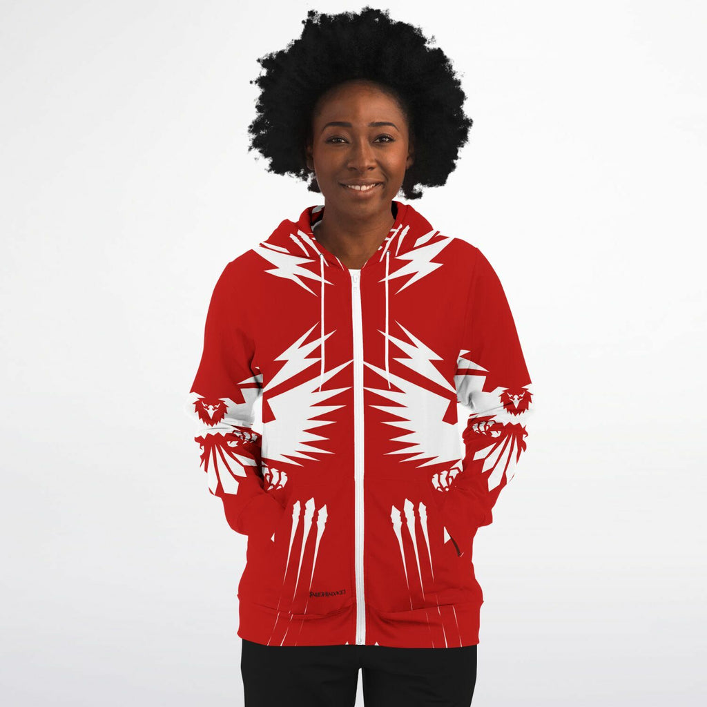 $NiieihiiNookei Athletic Zip-Up Hoodie - AOP