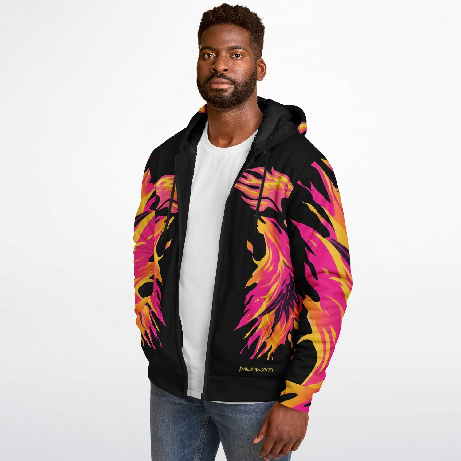 $NiieihiiNookei Microfleece Ziphoodie - AOP