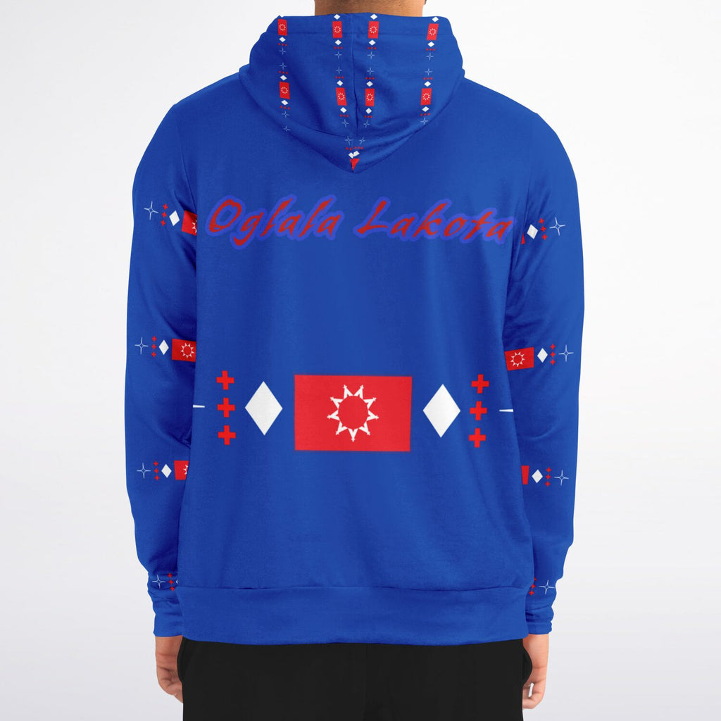 Oglala Sioux Tribe Logo Zip-Up Hoodie - AOP