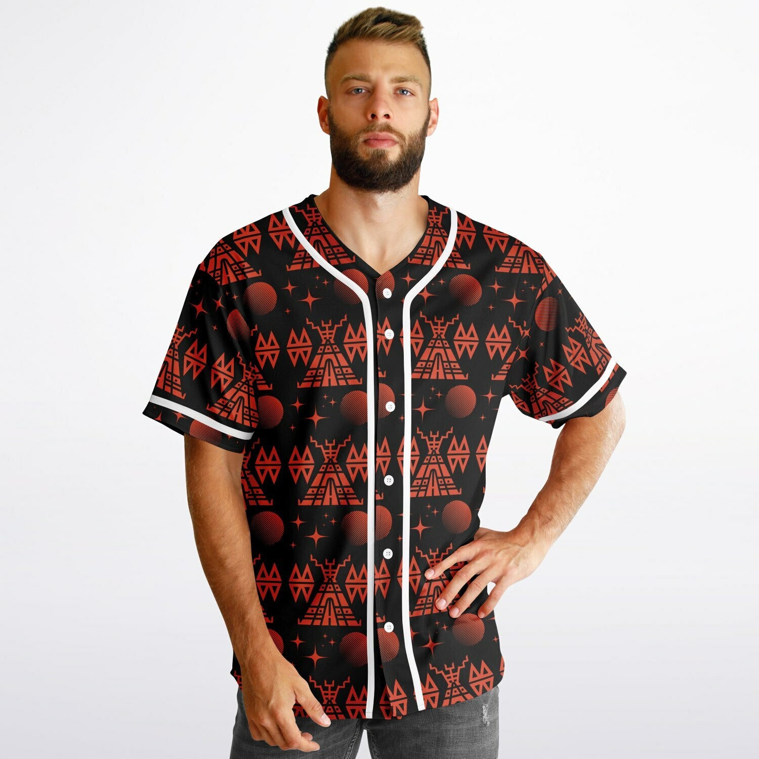 Reversible Baseball Jersey - AOP