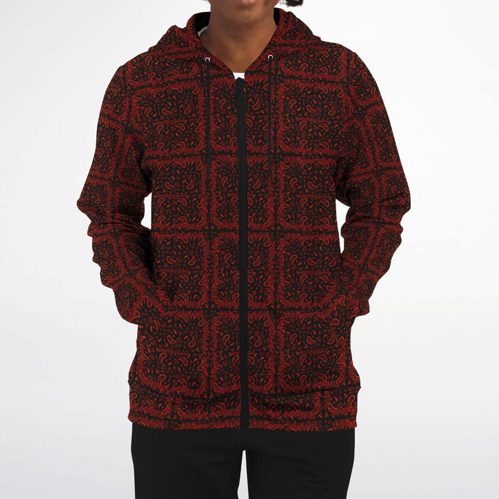 $NiieihiiNookei Athletic Zip-Up Hoodie - AOP