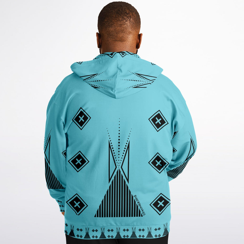 $NiieihiiNookei Fashion Plus-size Ziphoodie - AOP