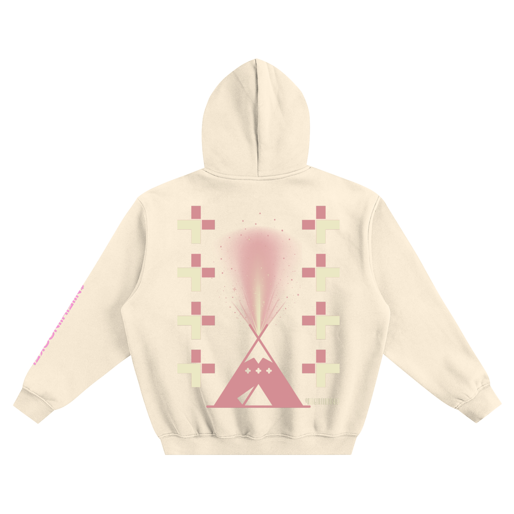 $NiieihiiNookei Fleeced Boxy Hoodie