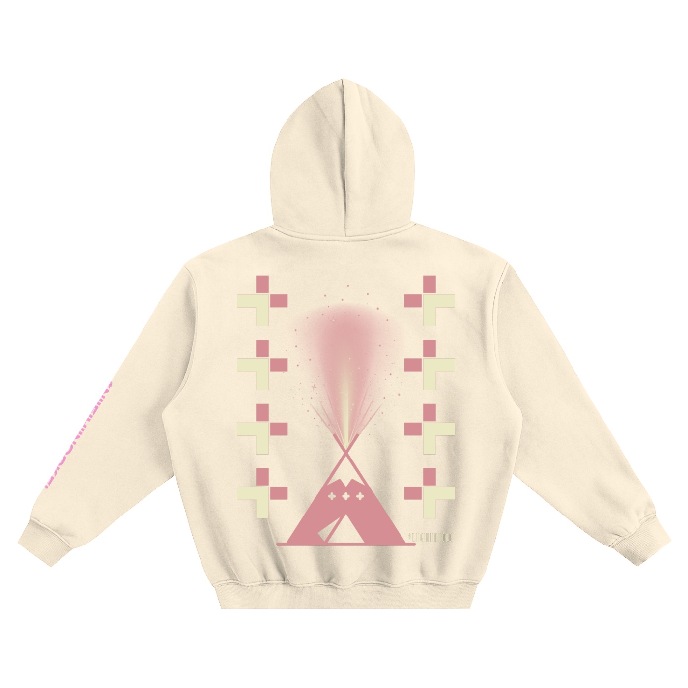 $NiieihiiNookei Fleeced Boxy Hoodie