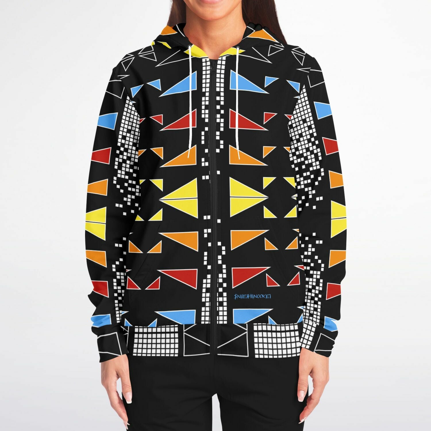 $NiieihiiNookei Fashion Zip-Up Hoodie - AOP
