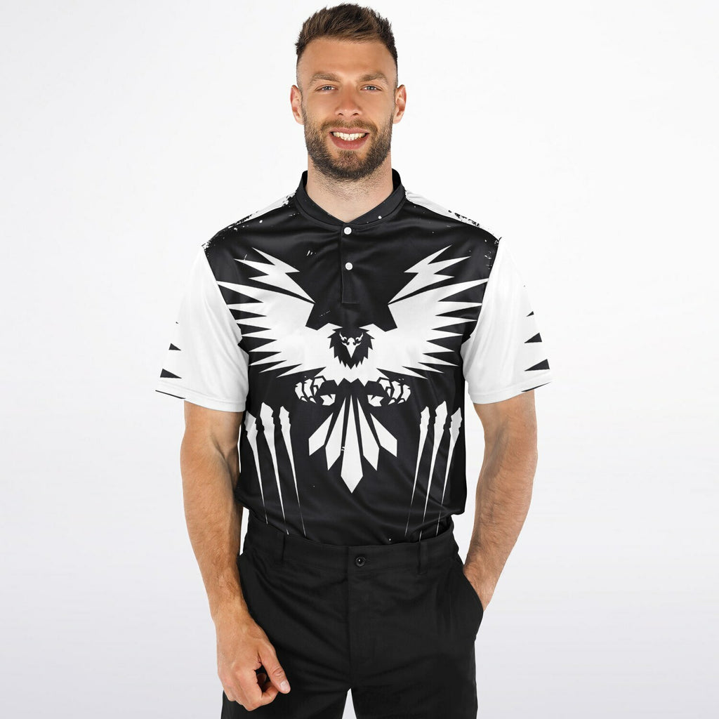 $NiieihiiNookei Blade Collar Polo Shirt - AOP