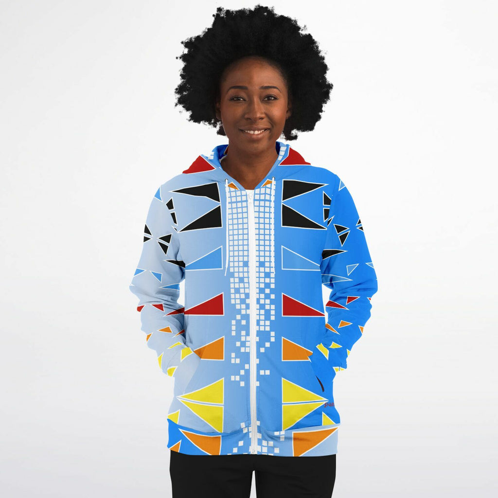 $NiieihiiNookei Fashion Zip-Up Hoodie - AOP
