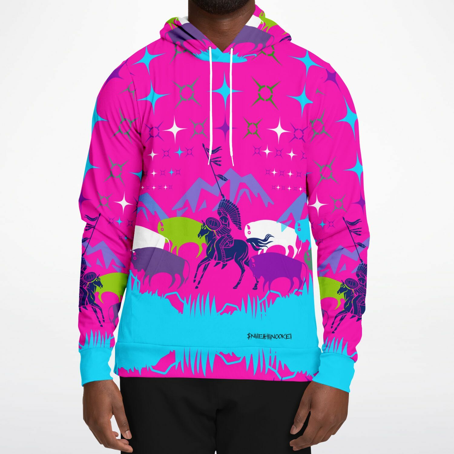 $NiieihiiNookei Athletic Hoodie - AOP