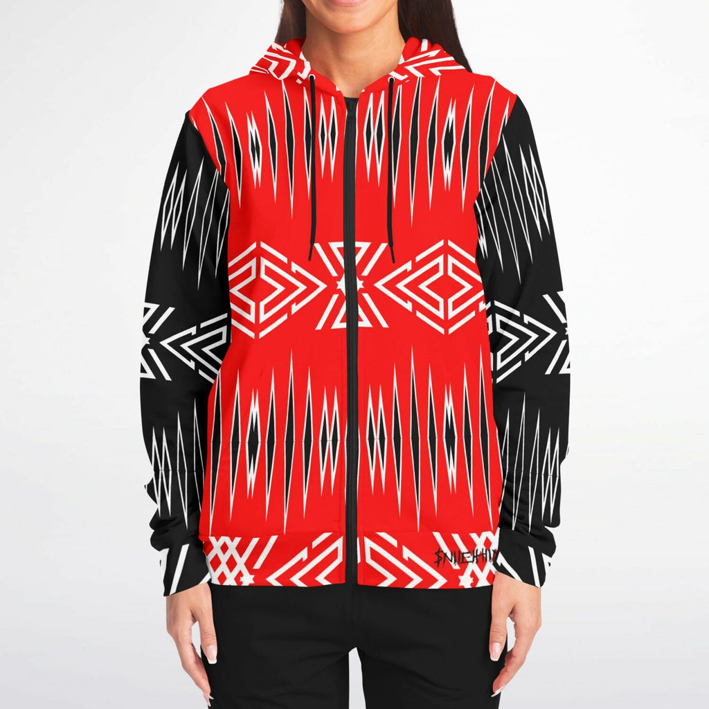 $NiieihiiNookei Zip-Up Hoodie - AOP