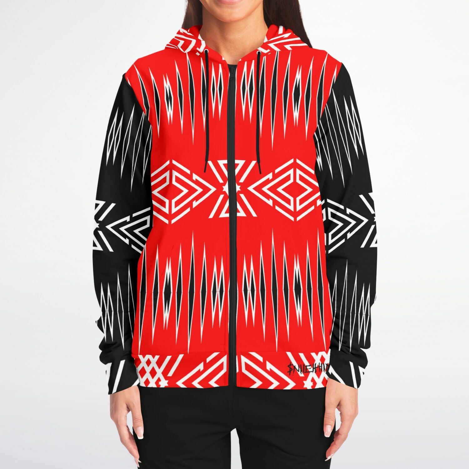 $NiieihiiNookei Zip-Up Hoodie - AOP