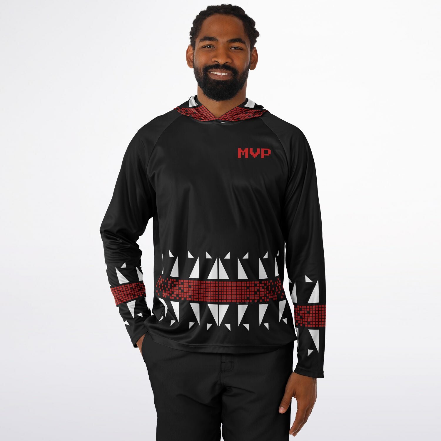 $NIIEIHIINOOKEI MVP BLBH Hooded Performance Shirt - AOP