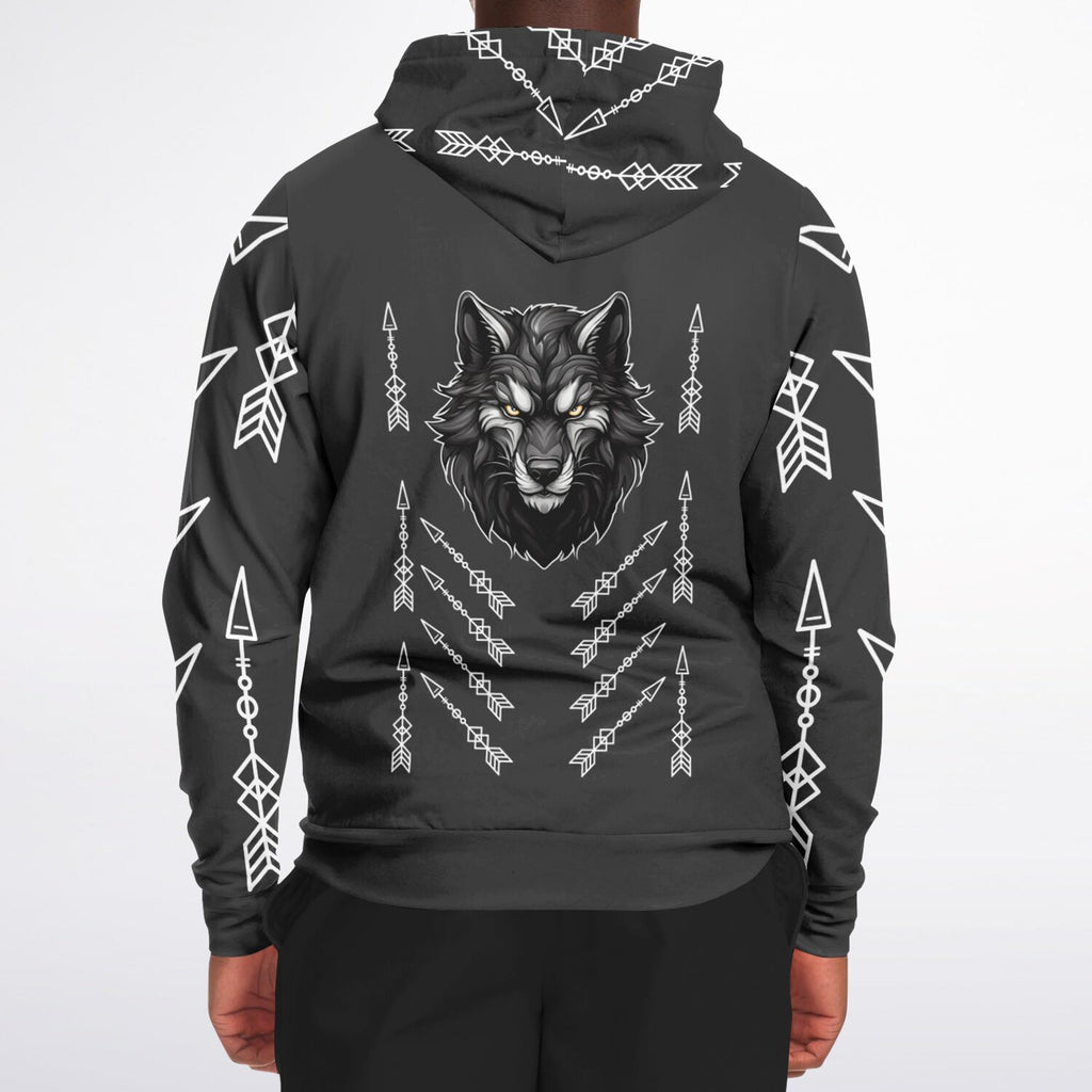 $NiieihiiNookei Athletic Zip-Up Hoodie - AOP