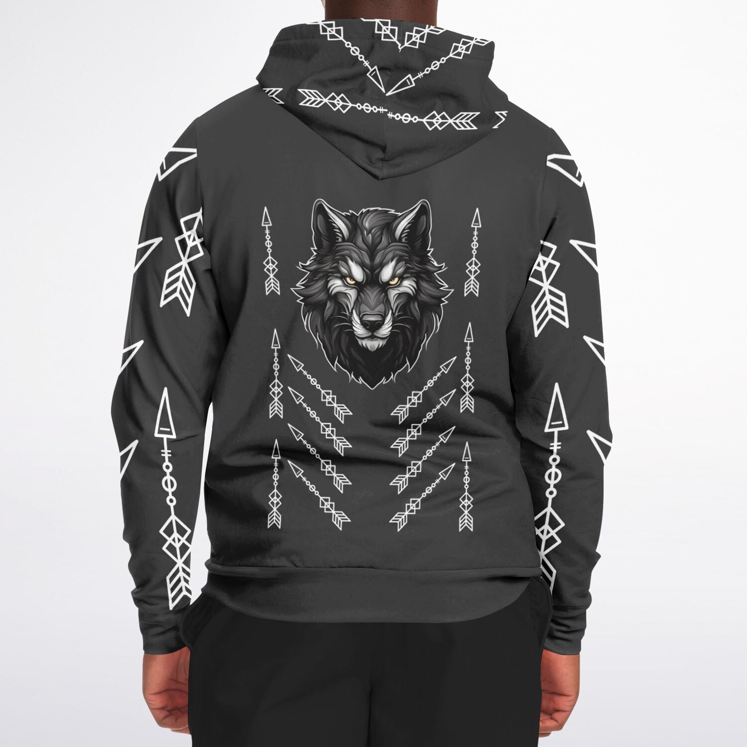 $NiieihiiNookei Athletic Zip-Up Hoodie - AOP