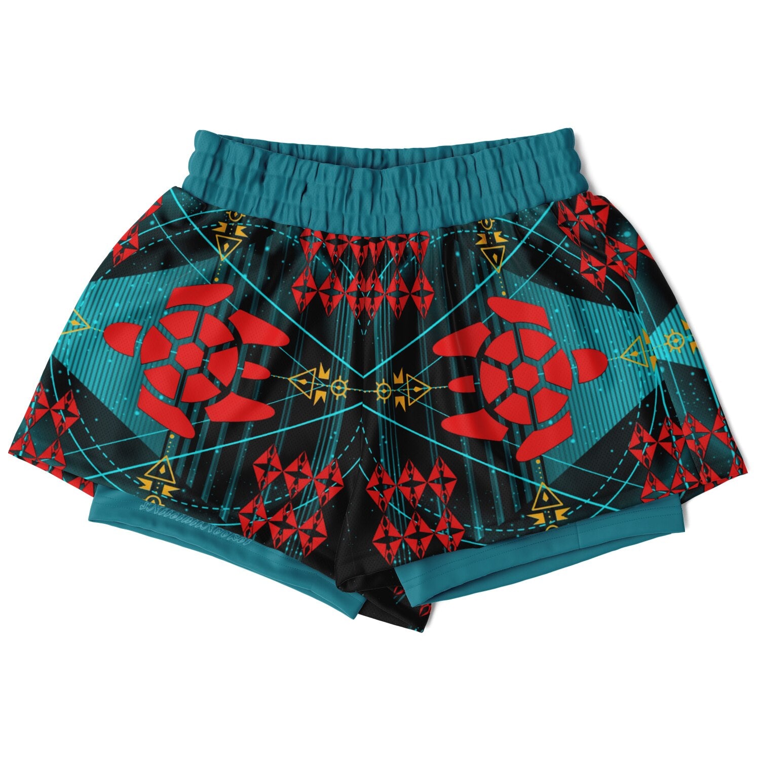 $NiieihiiNookei Women's 2-in-1 Shorts - AOP