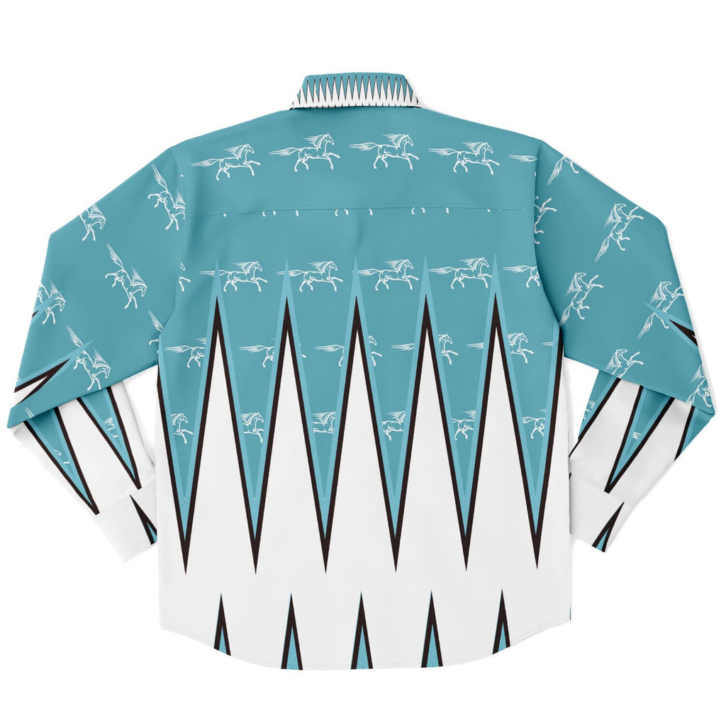 $NiieihiiNookei Long Sleeve Button Down Shirt - AOP