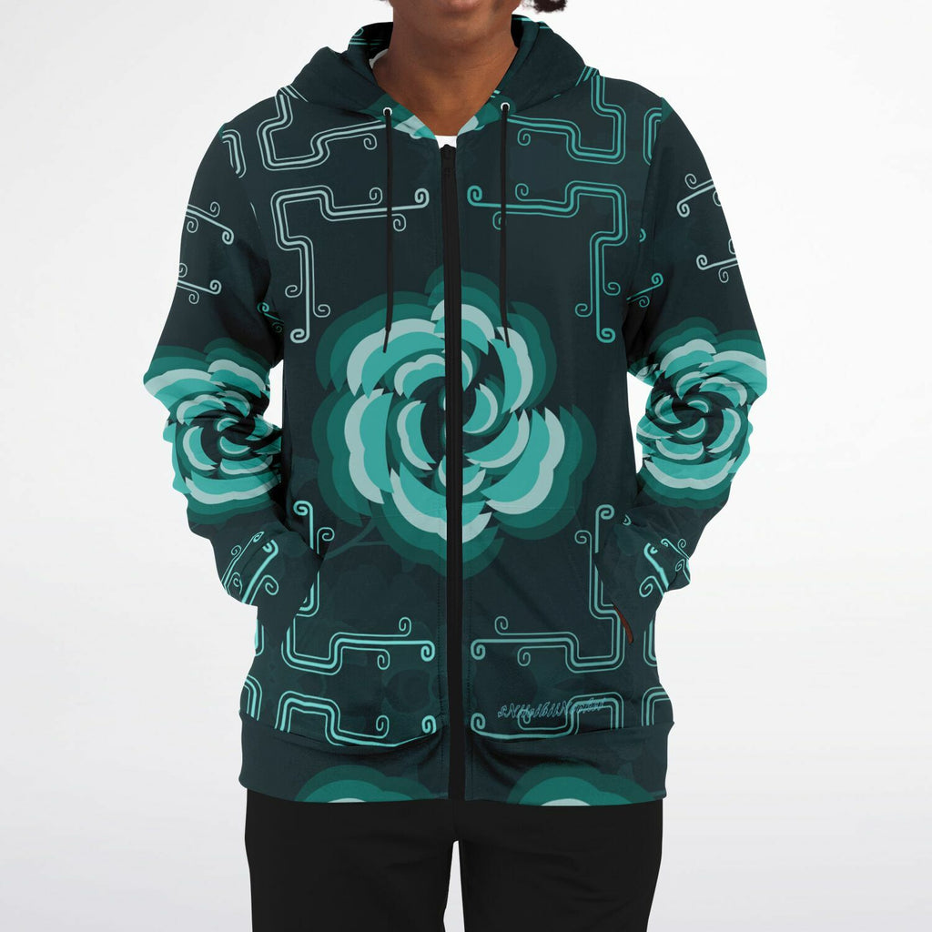 $NiieihiiNookei Fashion Zip-Up Hoodie - AOP