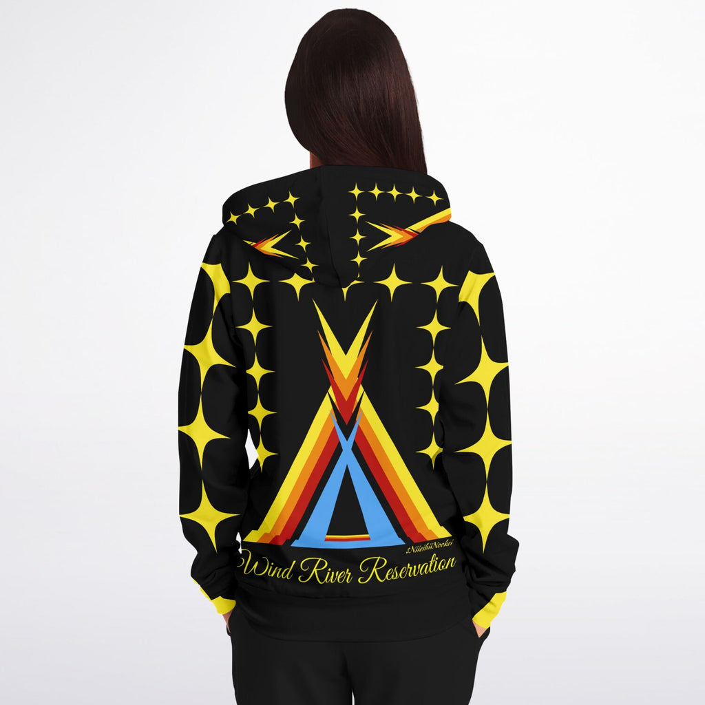 Wind River Reservation Design by $NiieihiiNookei Zip-Up Hoodie - AOP copy