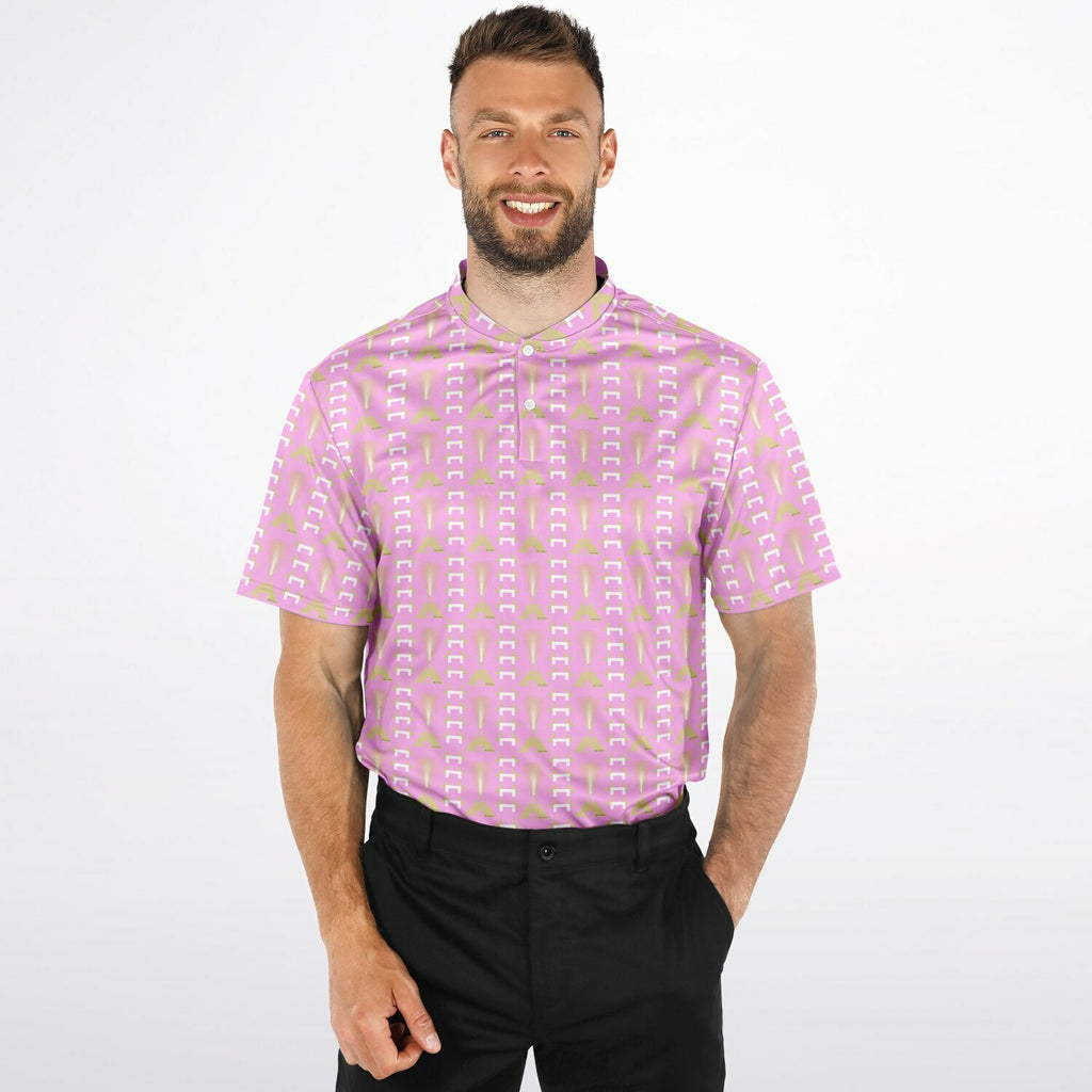 $NiieihiiNookei Blade Collar Polo Shirt - AOP