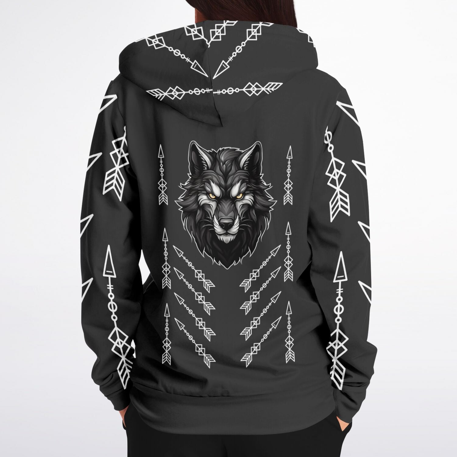 $NiieihiiNookei Athletic Zip-Up Hoodie - AOP
