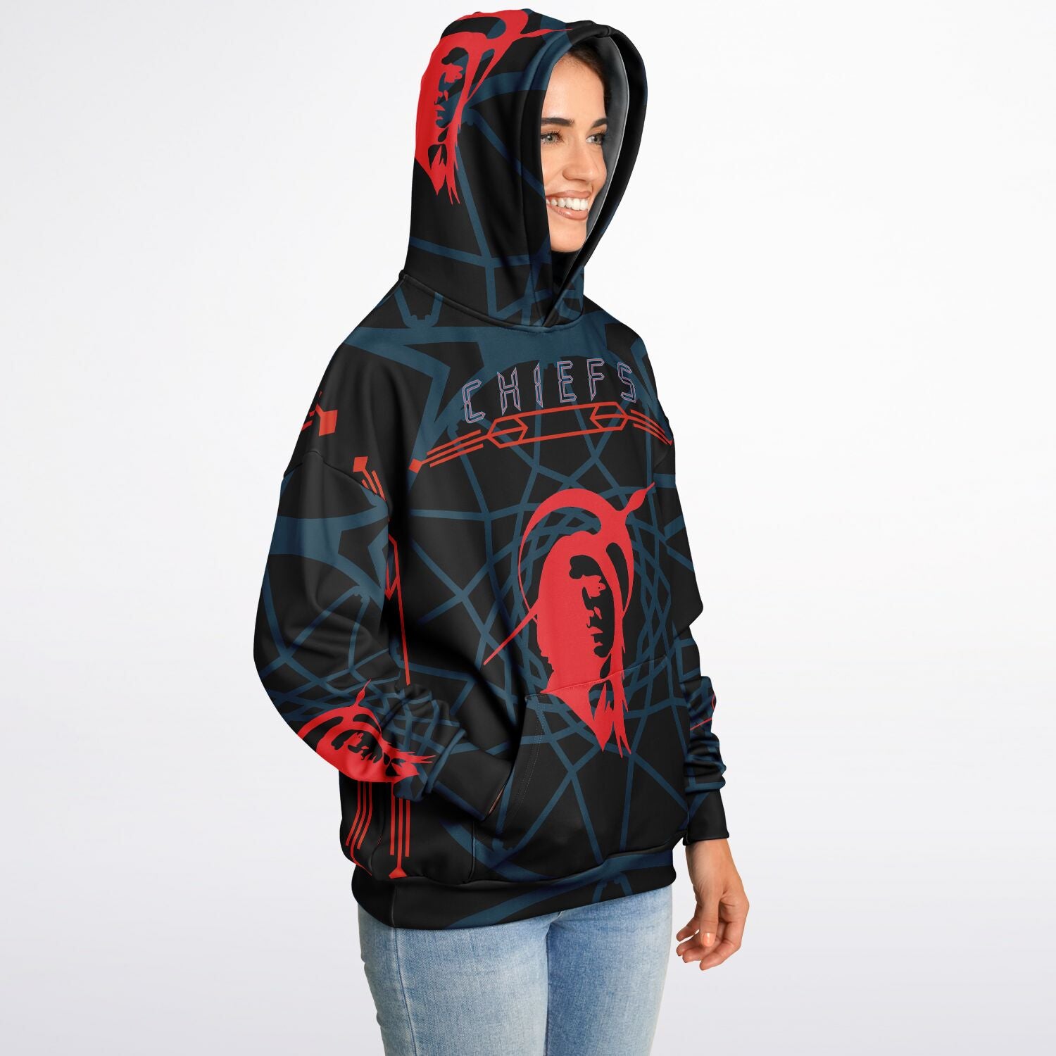 $NiieihiiNookei Heavyweight Oversized Hoodie - AOP