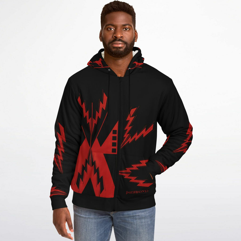 $NiieihiiNookei Microfleece Ziphoodie - AOP