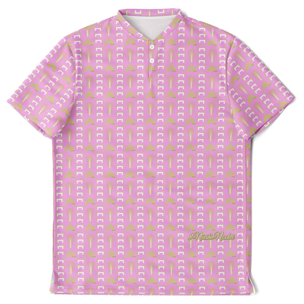 $NiieihiiNookei Blade Collar Polo Shirt - AOP