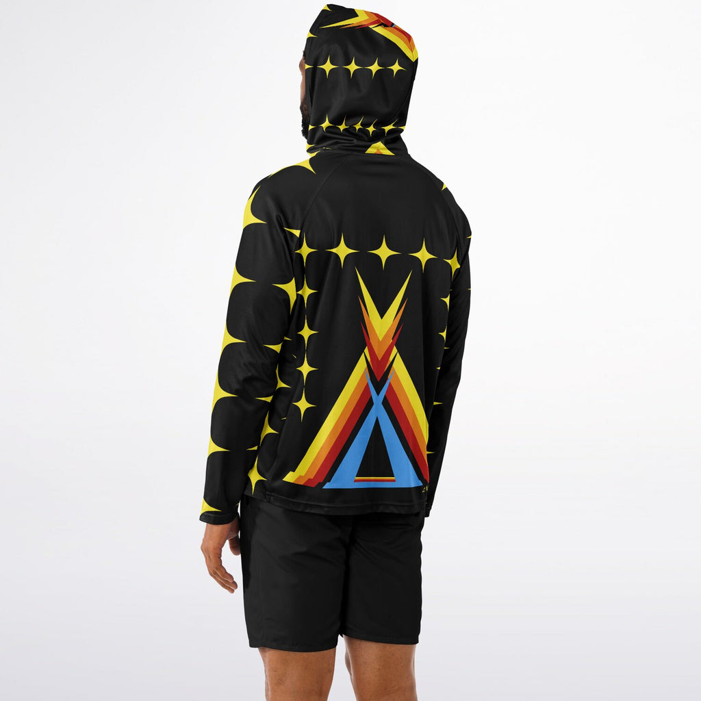 $NiieihiiNookei Long Sleeve Hooded Performance Shirt - AOP