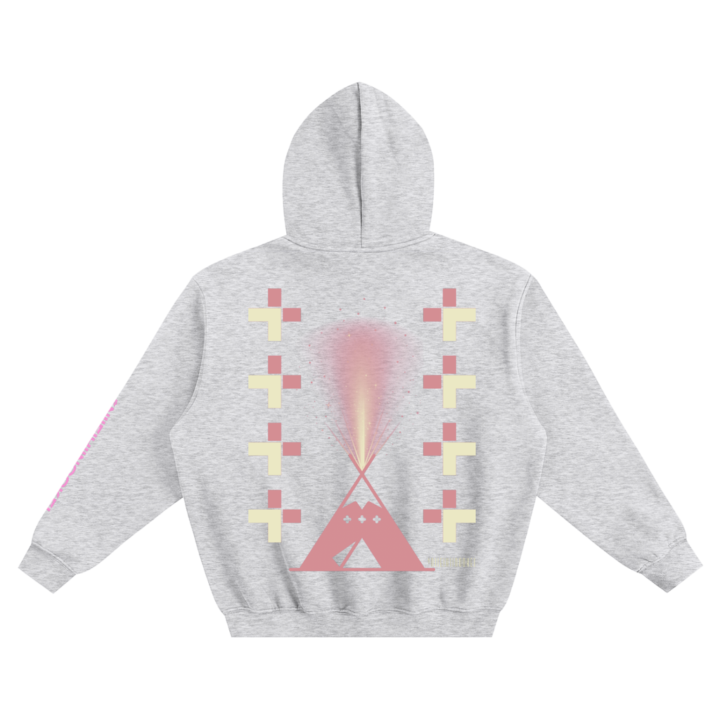 $NiieihiiNookei Fleeced Boxy Hoodie