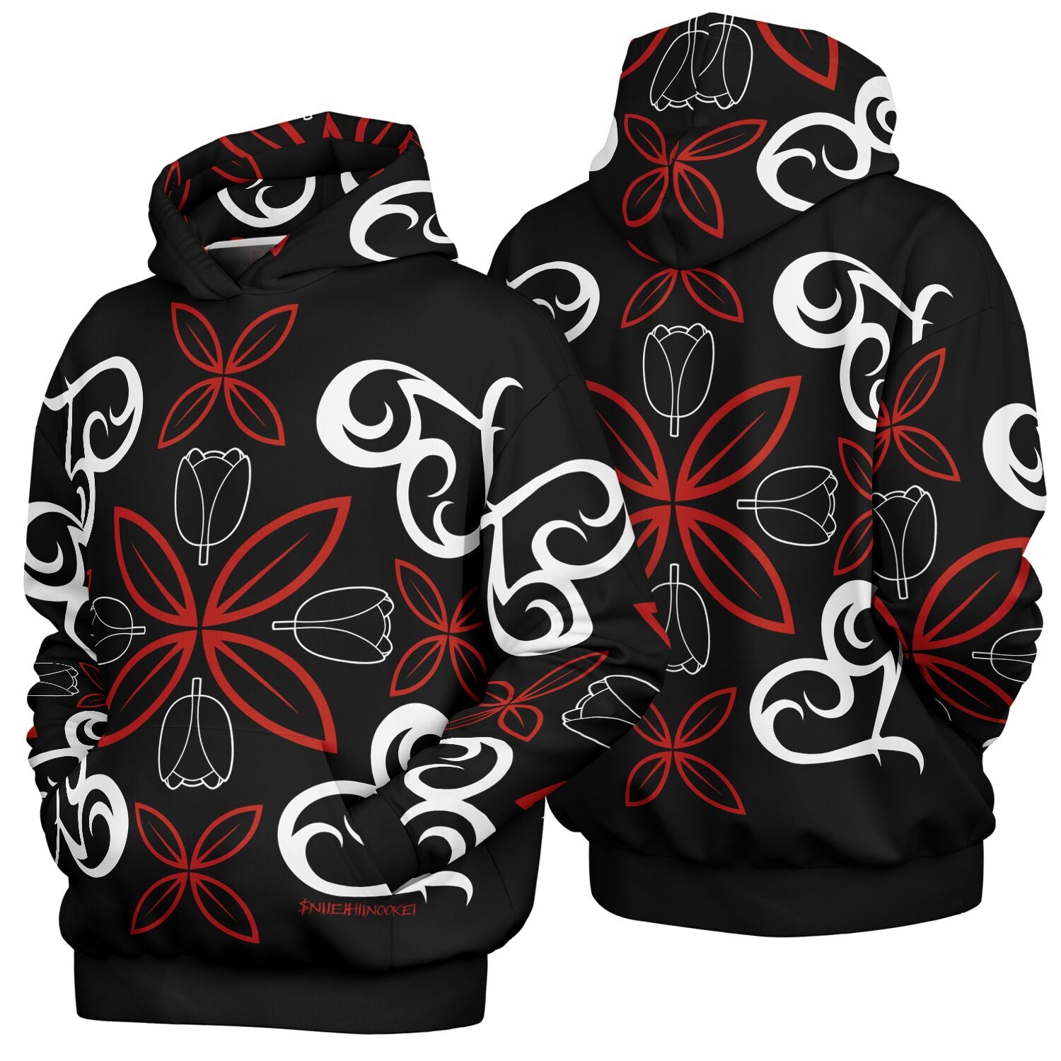 $NiieihiiNookei Heavyweight Oversized Hoodie - AOP