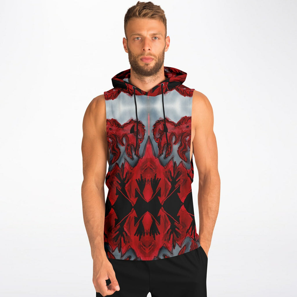 $NiieihiiNookei Athletic Drop Armhole Hoodie - AOP