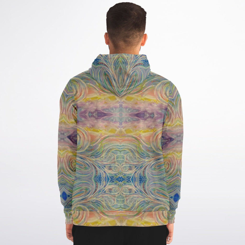 SMW Watercolor Fashion Zip-Up Hoodie - AOP