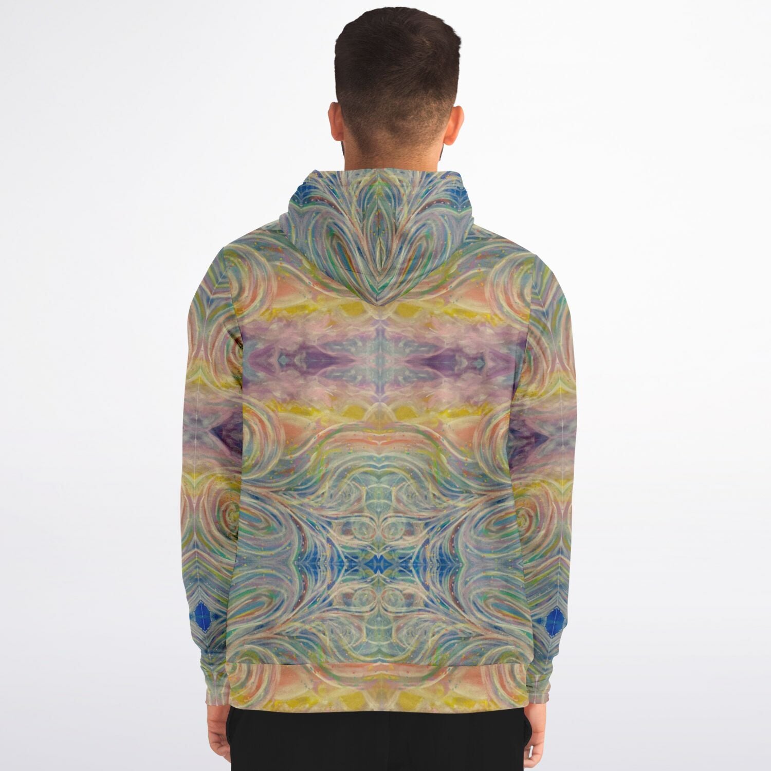 SMW Watercolor Fashion Zip-Up Hoodie - AOP