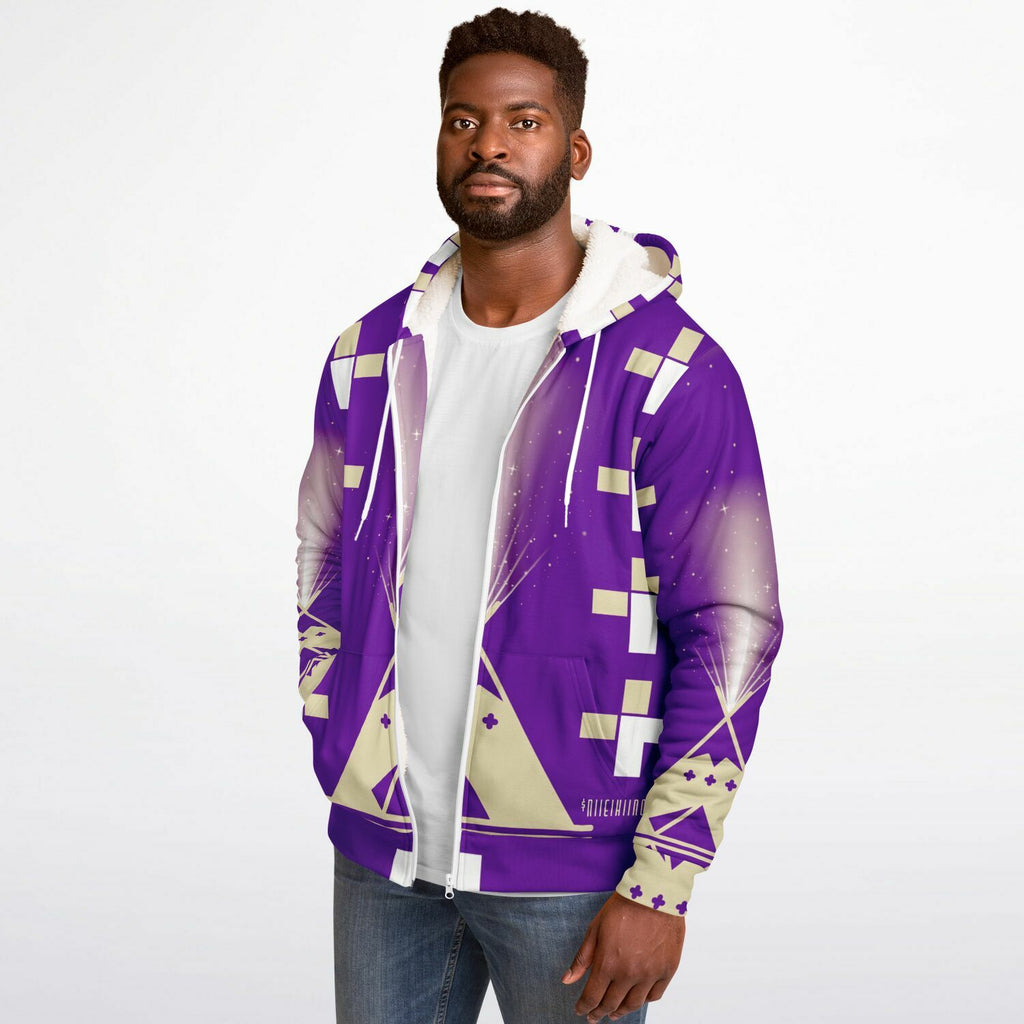 $NiieihiiNookei Microfleece Ziphoodie - AOP
