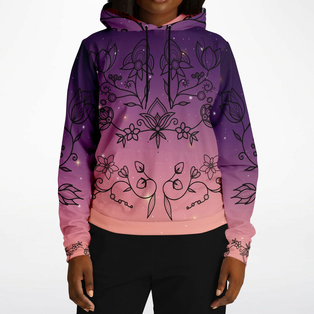 $NiieihiiNookei Floral Sunset Athletic Hoodie - AOP