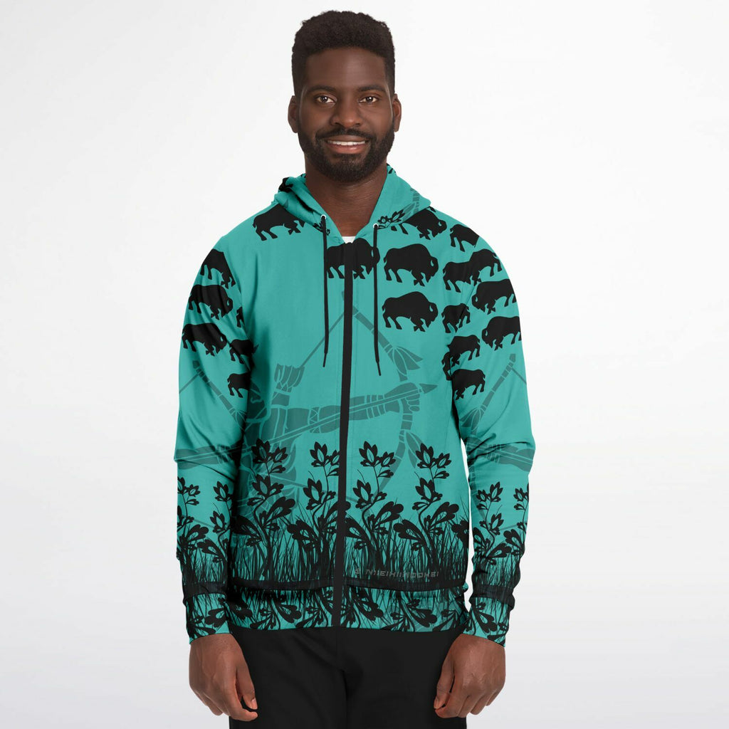 $NiieihiiNookei Fashion Zip-Up Hoodie - AOP