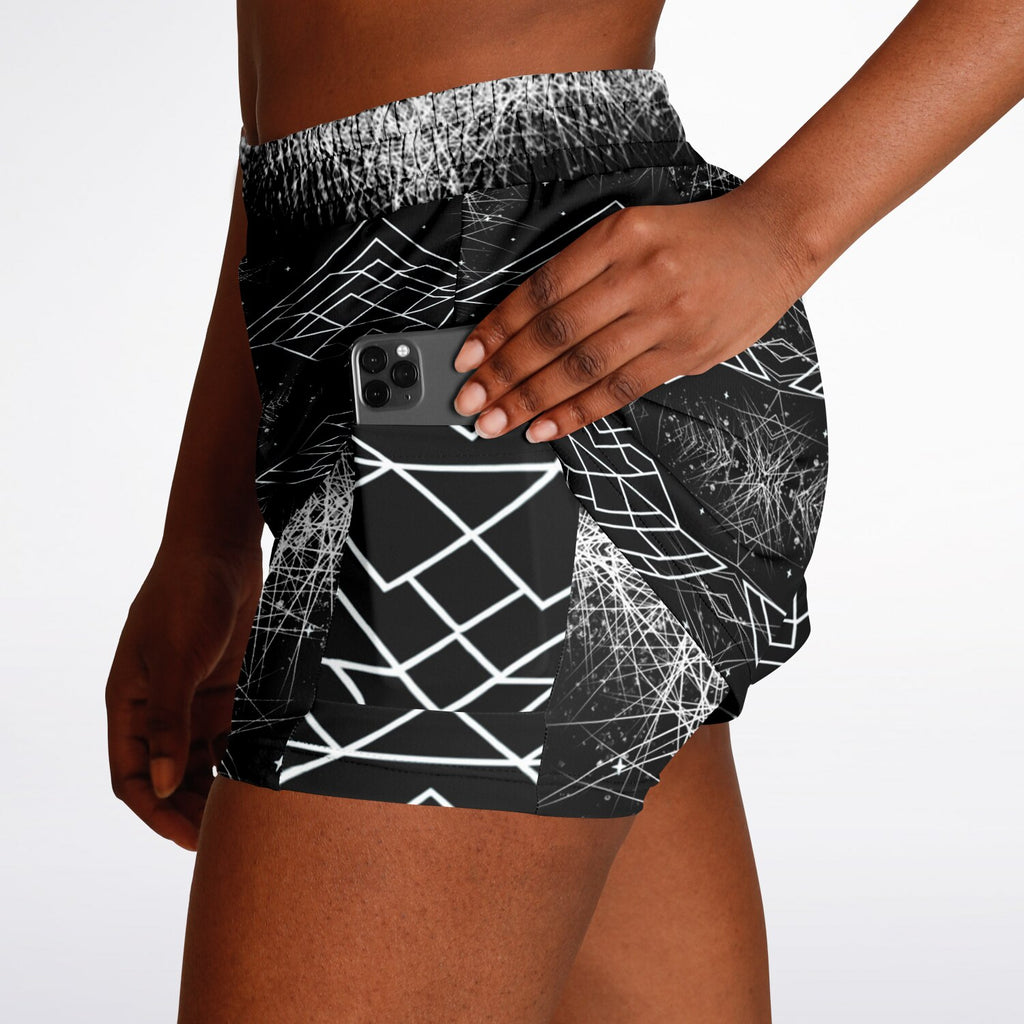 $NiieihiiNookei Women's 2-in-1 Shorts - AOP