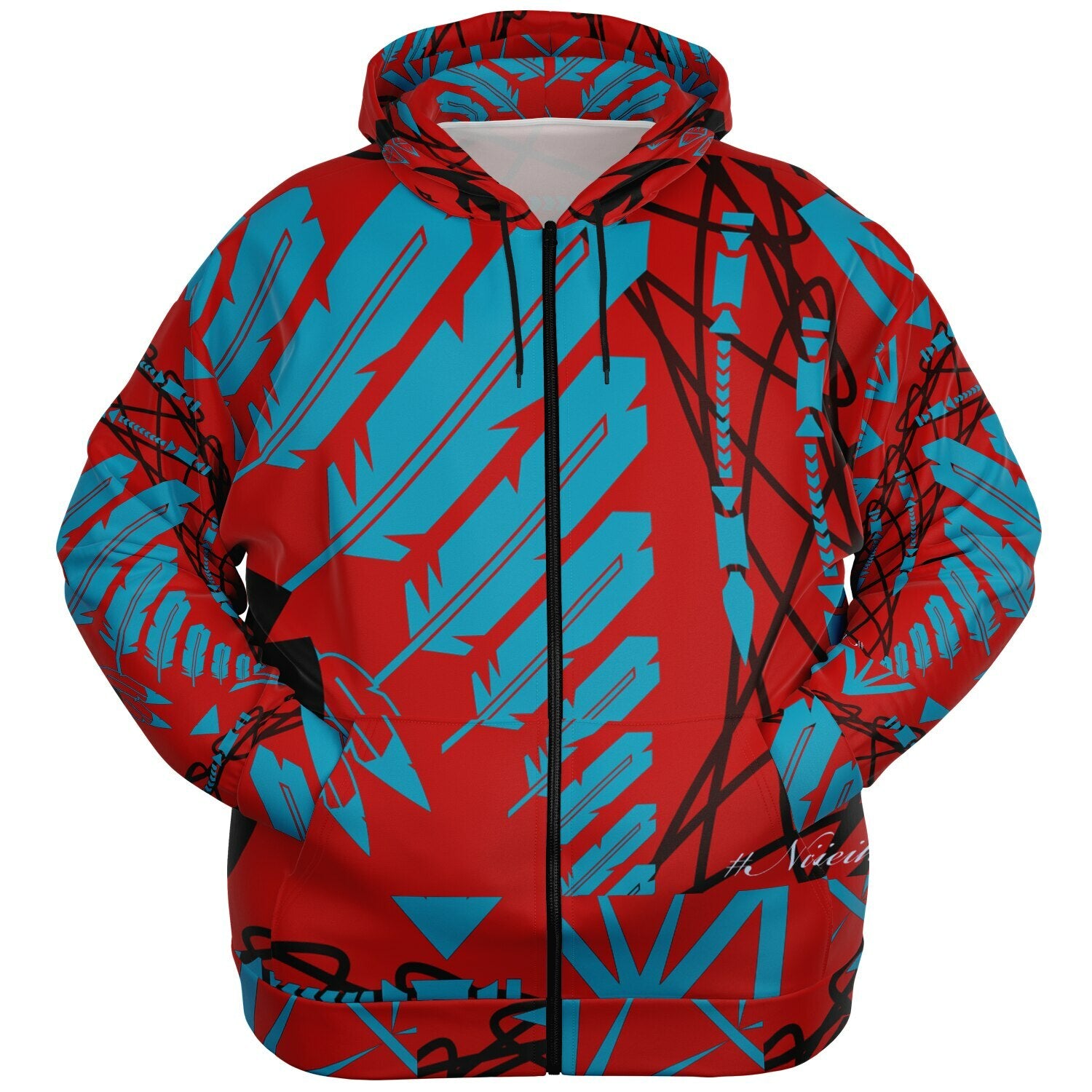 StrengthHonorCourage Plus-size Ziphoodie - AOP