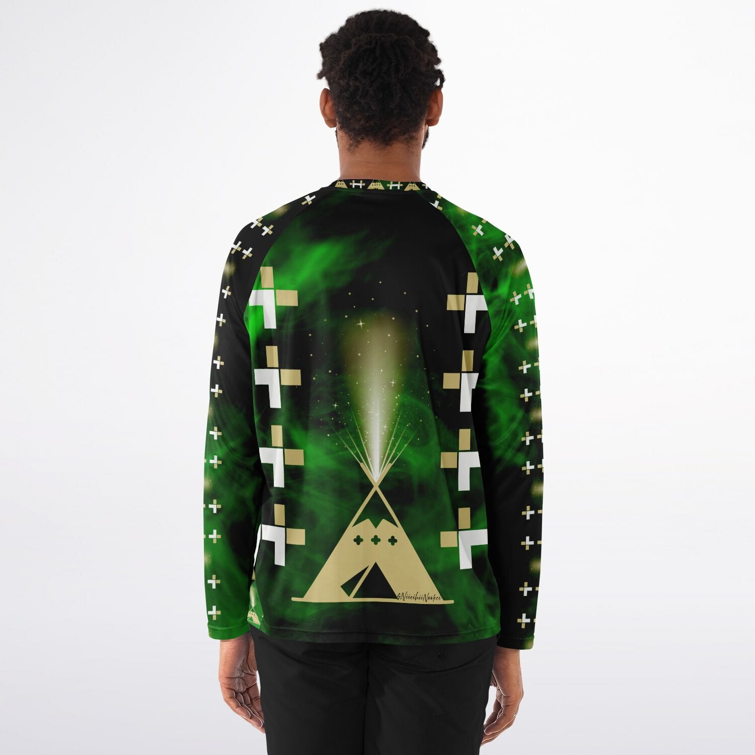 $NiieihiiNookei Men's Long Sleeve Performance Shirt - AOP
