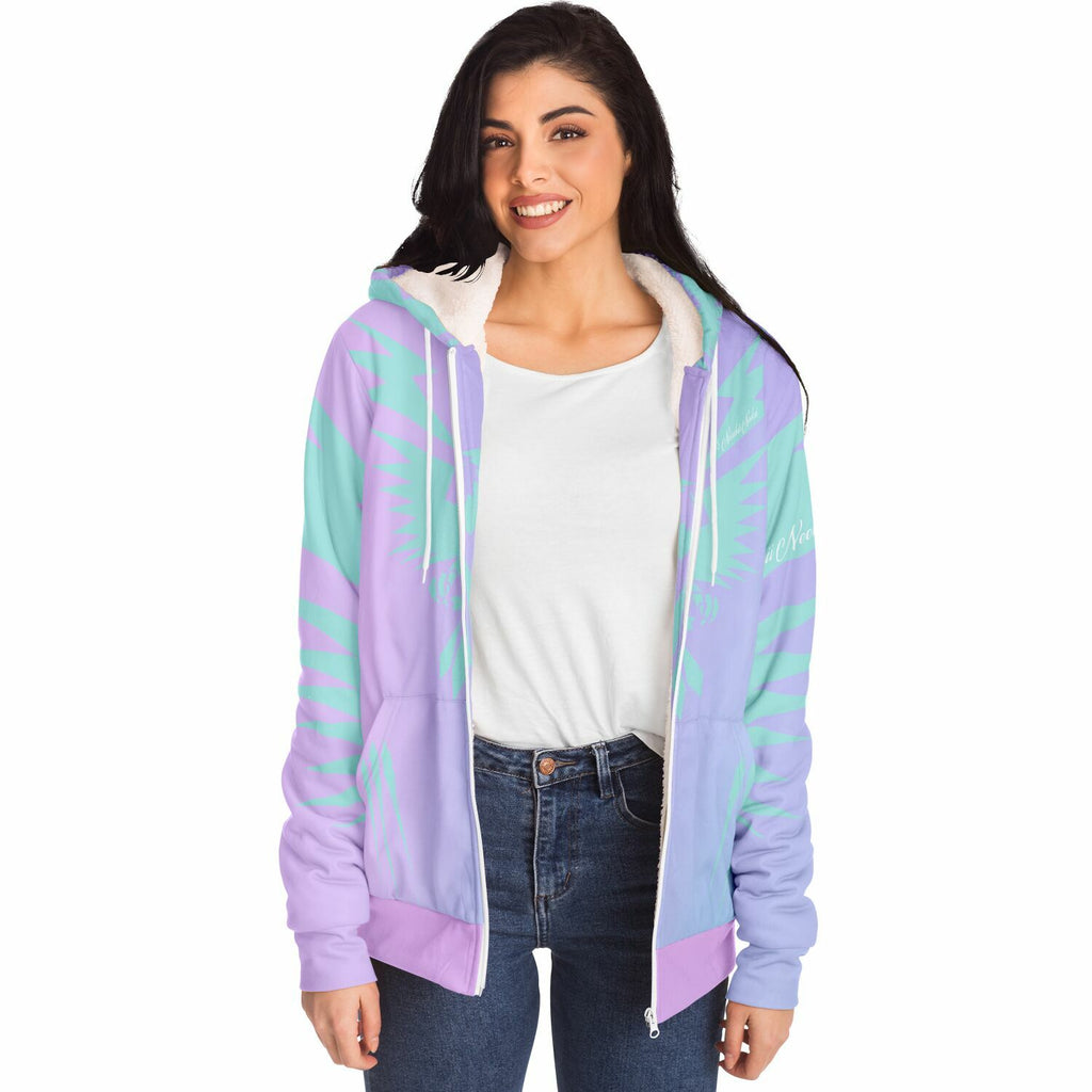 $NiieihiiNookei Design Microfleece Ziphoodie - AOP