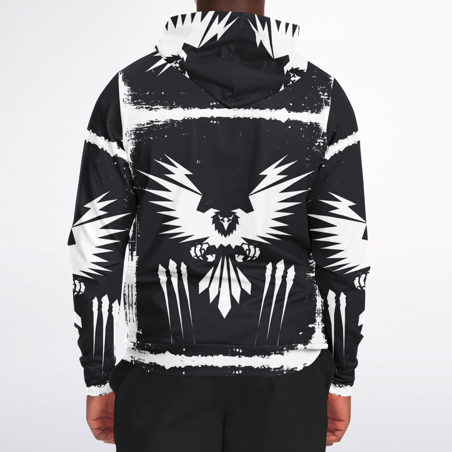 $NiieihiiNookei Athletic Zip-Up Hoodie - AOP