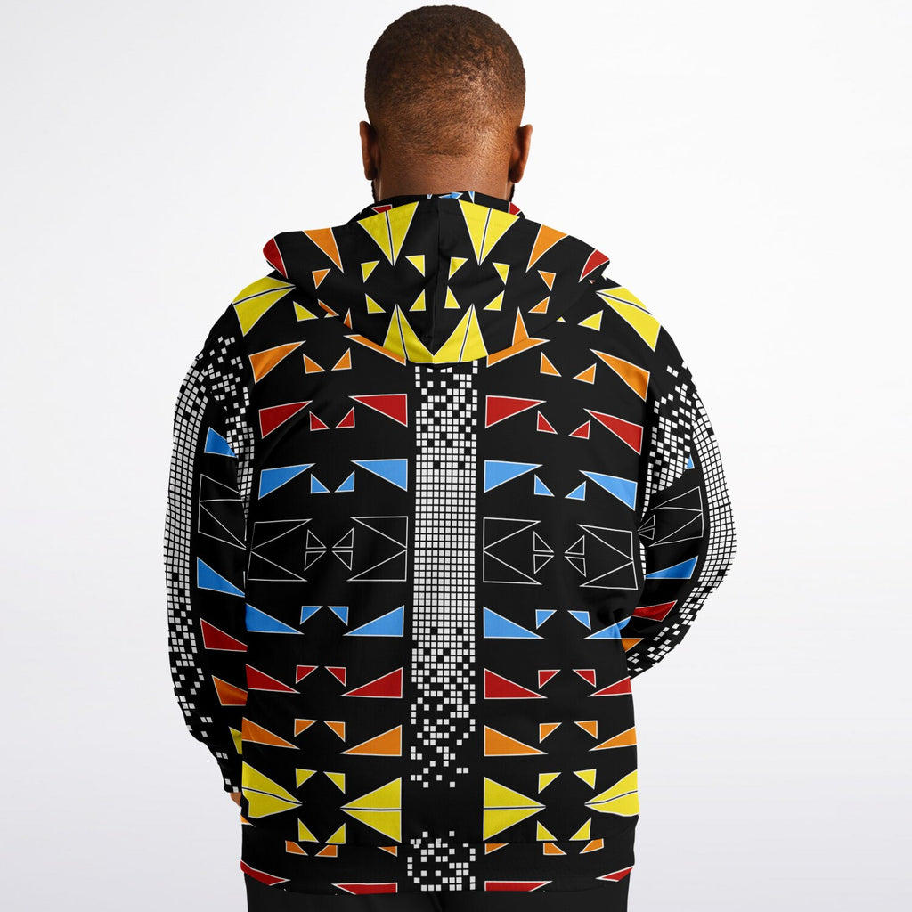 $NiieihiiNookei Fashion Plus-size Ziphoodie - AOP