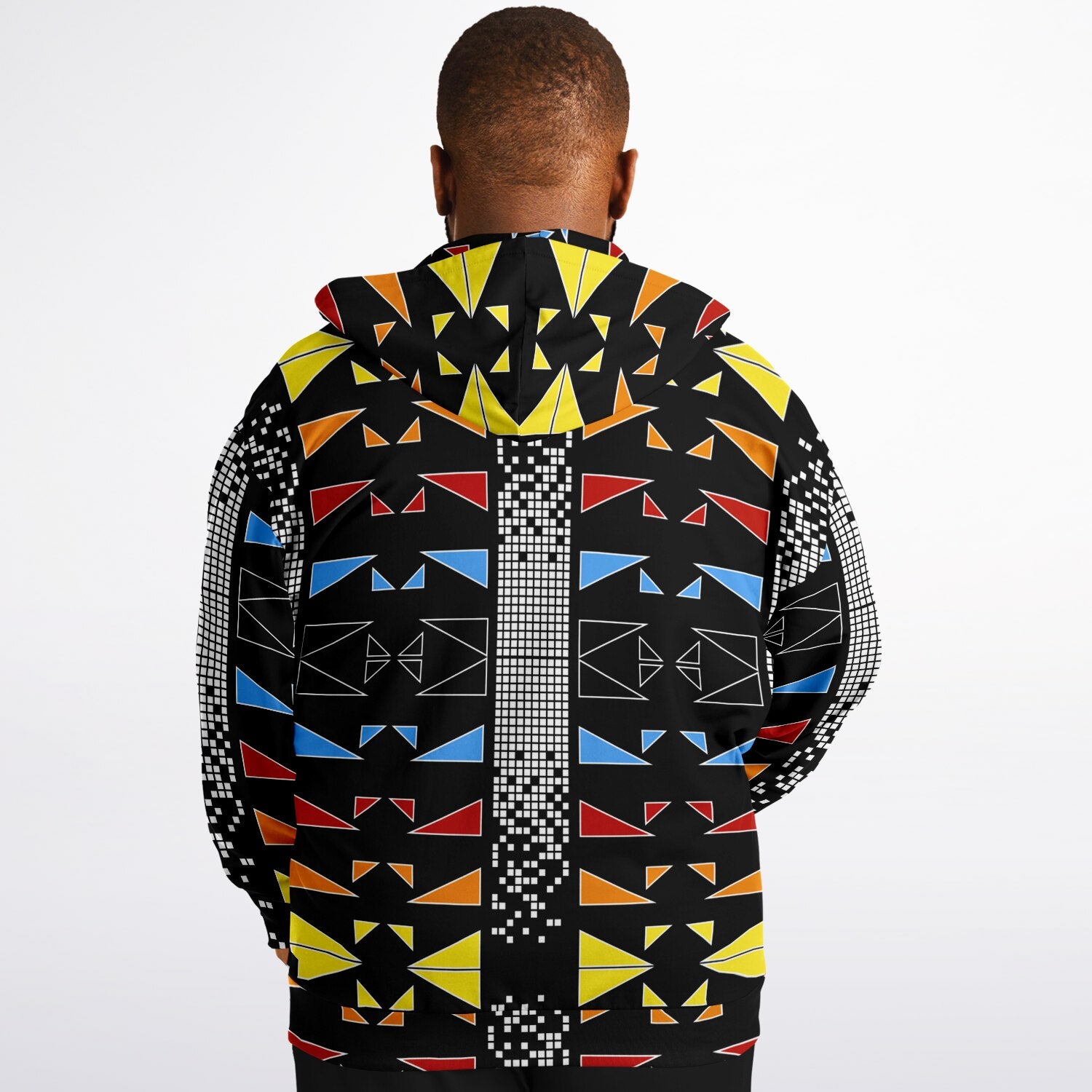 $NiieihiiNookei Fashion Plus-size Ziphoodie - AOP