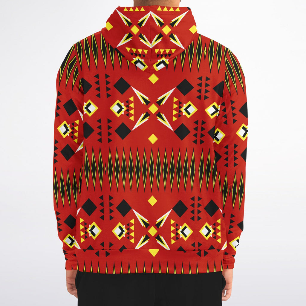 $NiieihiiNookei Athletic Zip-Up Hoodie - AOP