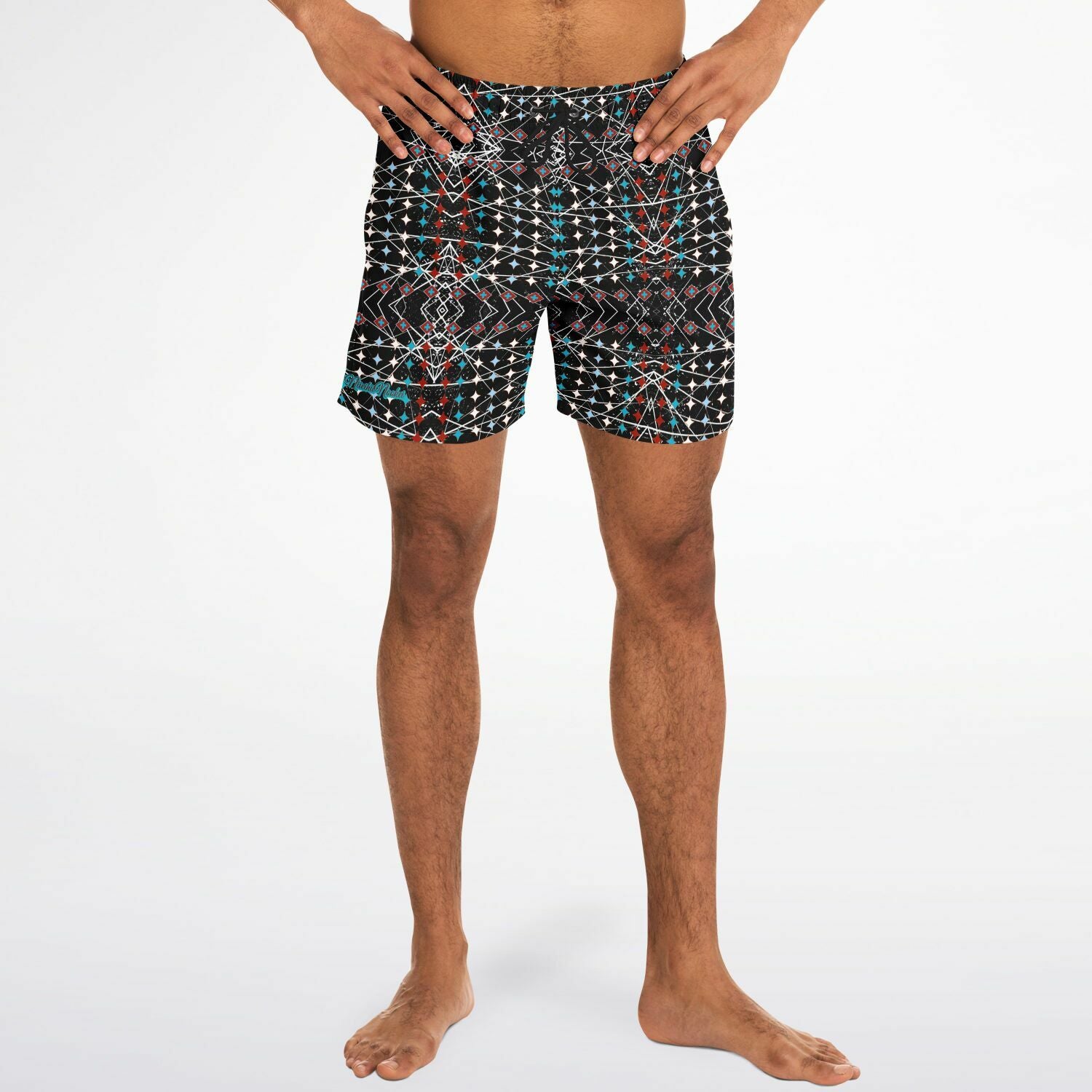 $NiieihiiNookei Swim Trunks Men - AOP