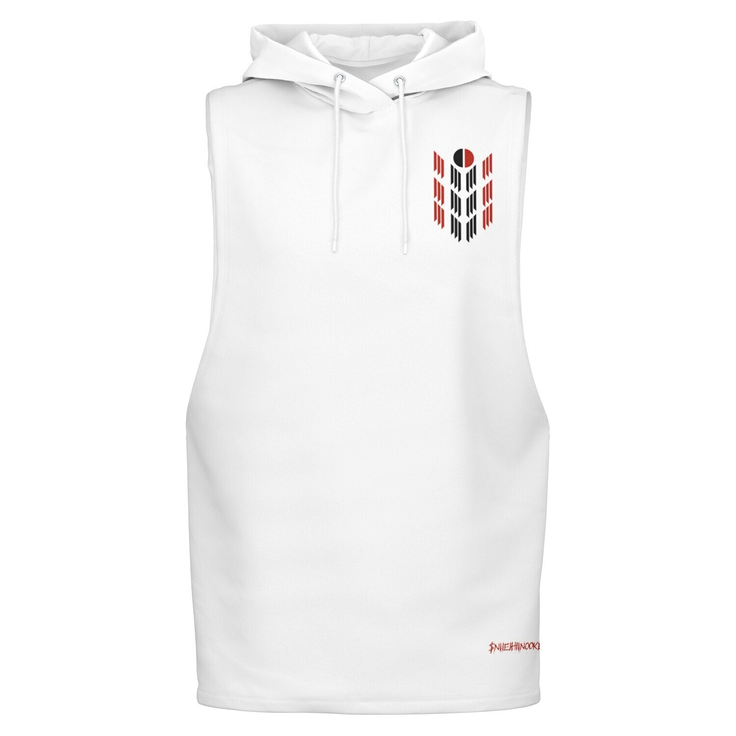 $NiieihiiNookei Arapaho Flag Design Athletic Drop Sleeveless Hoodie - AOP
