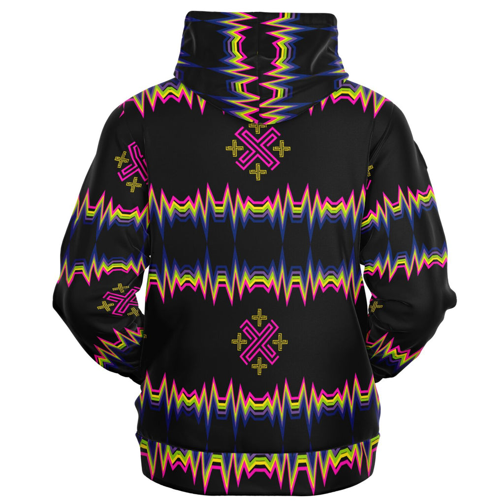 $NiieihiiNookei Athletic Zip-Up Hoodie - AOP