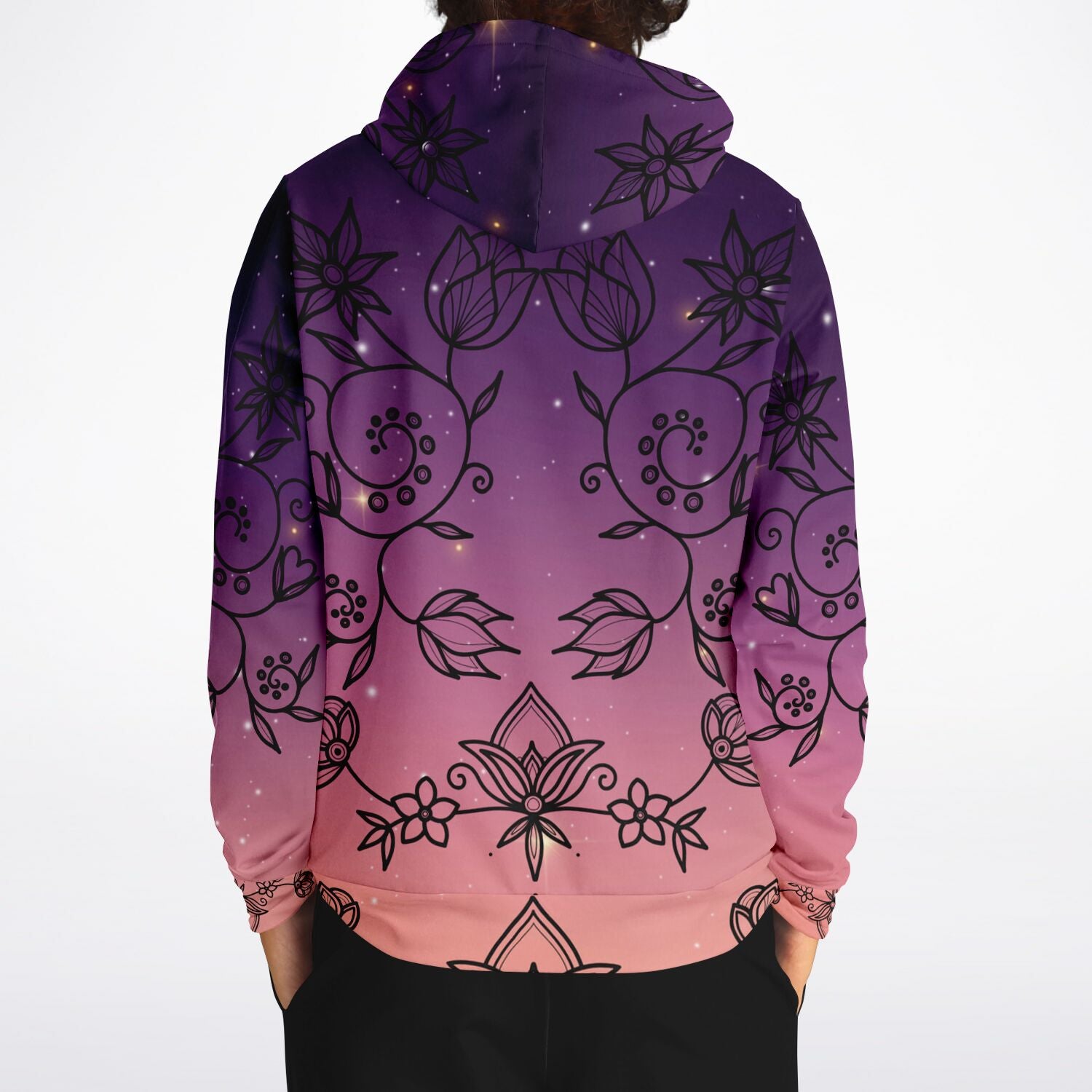 $NiieihiiNookei Floral Sunset Athletic Hoodie - AOP