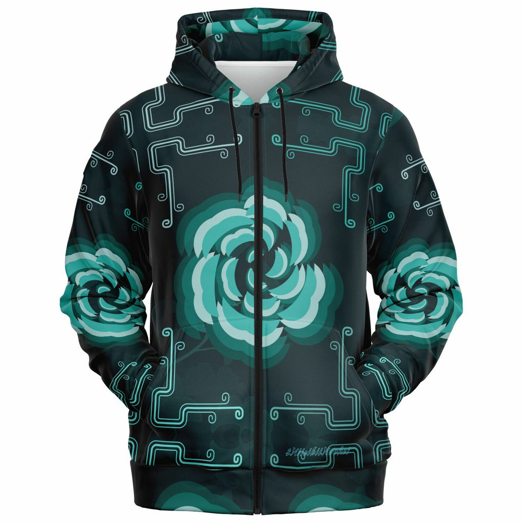 $NiieihiiNookei Fashion Zip-Up Hoodie - AOP